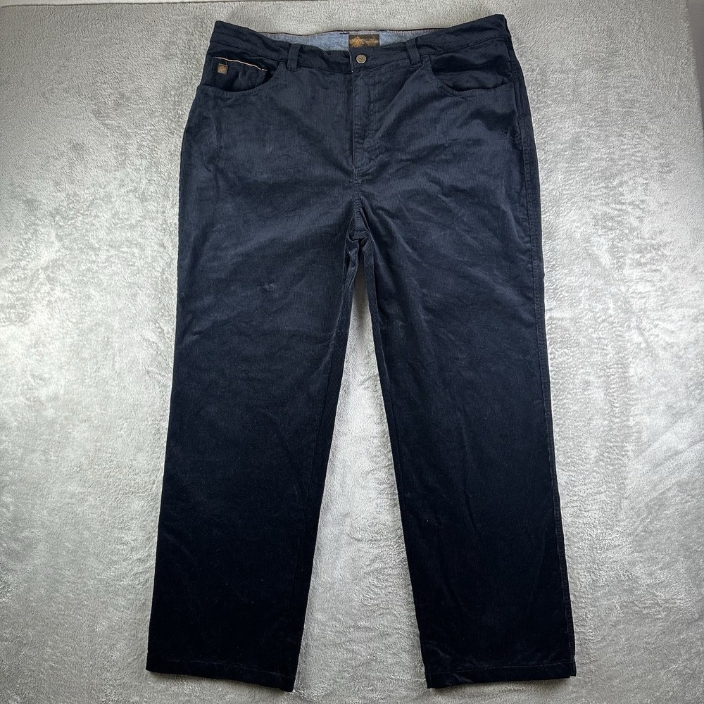 Men's The Territory Ahead Black Corduroy Chino Pants 40x28‎ Altered Inseam